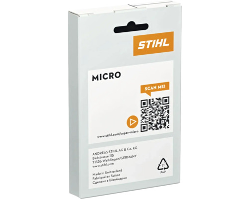 Verpackung eines Stihl Micro Produkts