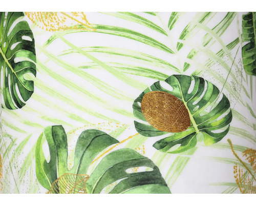 Detailansicht eines Produkts mit Pflanzenmuster