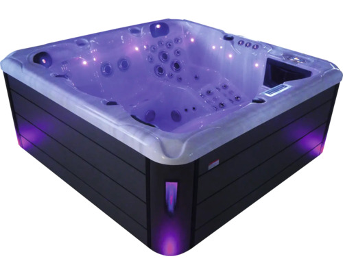 Quadratischer Whirlpool mit Beleuchtung