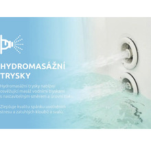 Hydromassage-Düsen im Betrieb