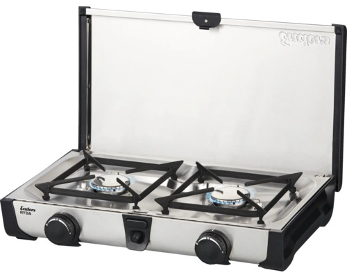 Enders Ryda Gaskocher mit zwei Flammen in Betrieb