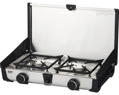 Enders Ryda Gaskocher mit zwei Brennern und Windschutz