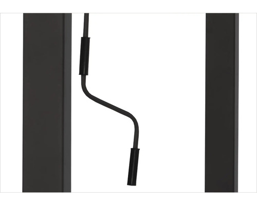 Dekoratives Beleuchtungselement mit schmalem Kabel zwischen zwei vertikalen Elementen