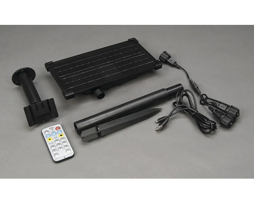 Solar Teichpumpe Set mit Fernbedienung und Zubehör