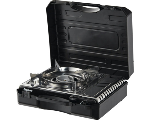 Tragbarer Gaskocher im Koffer für Camping und Outdoor Aktivitäten