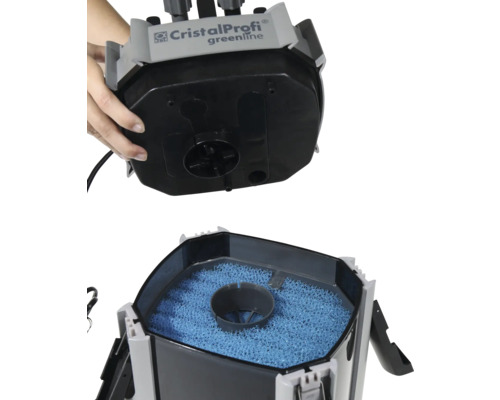 JBL CristalProfi Greenline Aquarium Außenfilter, zur Reinigung von Aquarienwasser