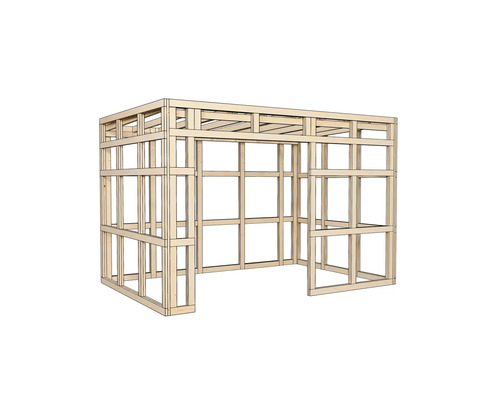 Gartenhaus Bertilo Trespa HPL Design 2 345 x 236 cm Milano Grigio Holzoptik - Bild 5 von 12