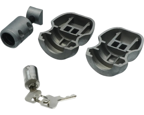 Sicherungszylinder mit Schlüssel und Befestigungsmaterial