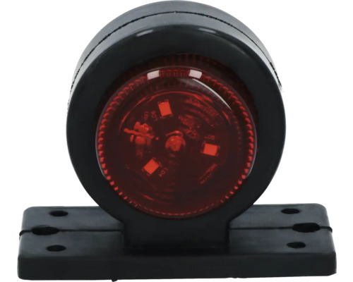 Runde LED-Heckleuchte mit schwarzem Gehäuse