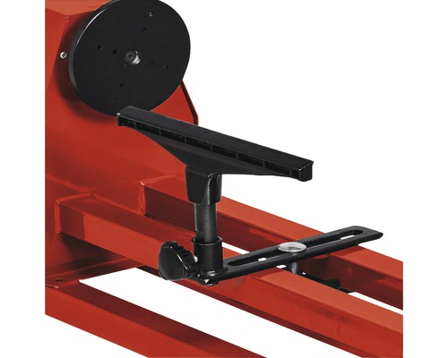 Drechselbank Detailansicht mit Werkzeugauflage