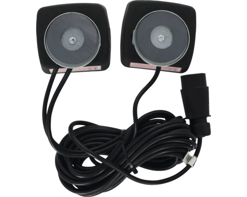 Magnetleuchtenpaar mit Kabel und Stecker