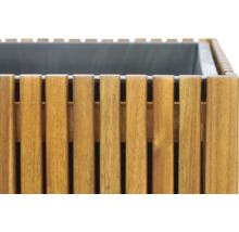 Pflanzkübel Akustikpaneele 87 x 44,5 x 70 cm Akazienholz