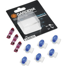 Gardena Kupplungen und Verbinder Set mit sechs Kabelverbindern und drei Schlauchverbindern