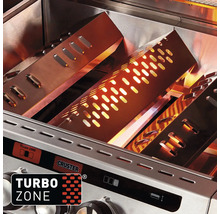 Innenansicht eines Gasgrills mit Turbo Zone
