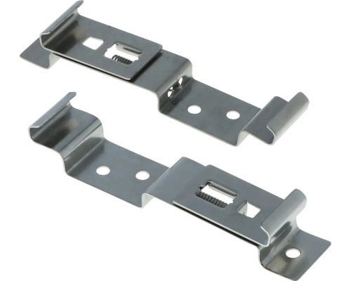 Zwei Jalousienhalter aus Metall