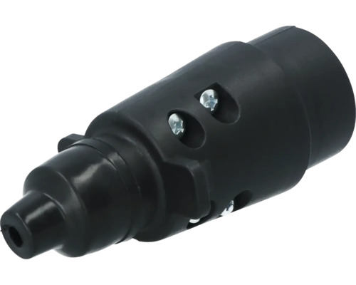 Schwarzer 7-poliger Stecker für Anhänger