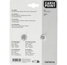 Carpoint Rückleuchte mit Bremslicht, Rücklicht, Blinkleuchte, Reflektor und Kennzeichenbeleuchtung