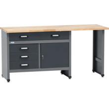 Werkbank mit Schubladen und Schrank