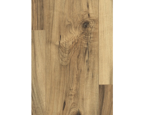 Nahaufnahme von Laminatboden in Holzoptik