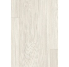 Nahaufnahme von hellem Laminatboden mit Holzmaserung