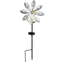Dekorative Solarleuchte in Blumenform für den Garten.