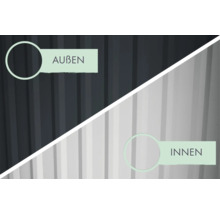 Illustration von Außen- und Innenansicht eines Produkts