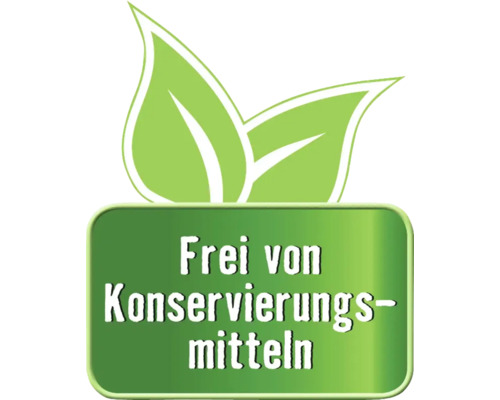 Frei von Konservierungsmitteln Siegel