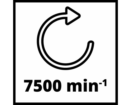 7500 Umdrehungen pro Minute