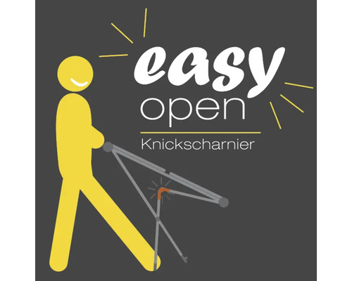 Easy Open Knickscharnier