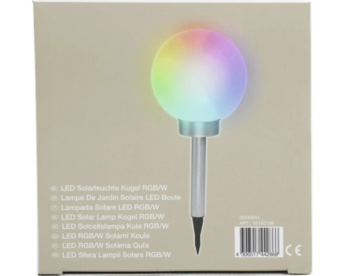 LED Solarleuchte Kugel mit Farbwechsel