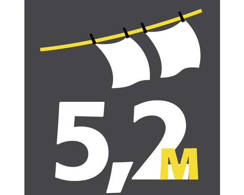 Symbolbild für eine Wäscheleine mit 5,2 Metern Länge