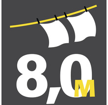 Symbol für 8,0 Meter Wäscheleine