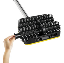 Kehrmaschine mit Bürstenwalzen und Griff