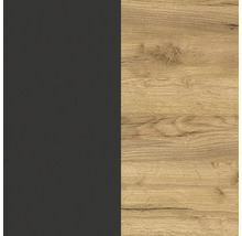 Dekorplatte mit Holzstruktur und Uni-Farbe