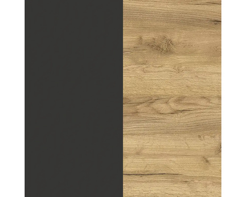 Dekorplatte mit Holzstruktur und Uni-Farbe