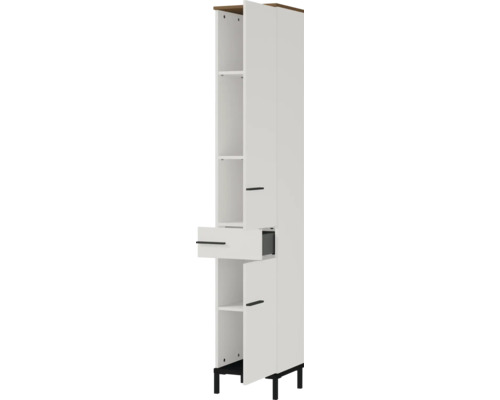 Hochschrank mit Schublade und Türen für Badezimmer