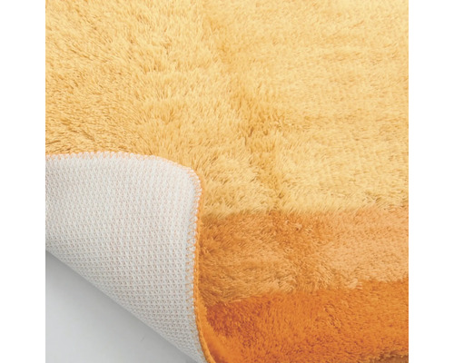 Hochflor Badteppich mit rutschfester Rückseite