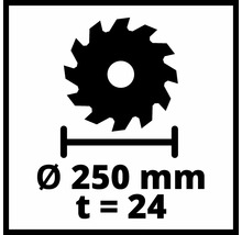 Sägeblattdurchmesser 250 Millimeter, Zähne 24