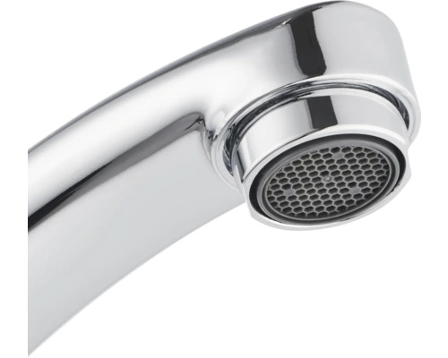 Wasserhahn Auslauf mit Durchflussregler