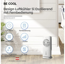 Design-Luftkühler BE COOL, 20 m², weiß