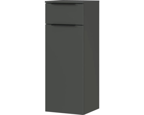 Grauer Badezimmer Hochschrank mit zwei Schubladen