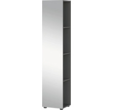 Hochschrank mit Spiegeltür und offenen Fächern