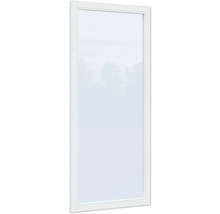 Weiße Duschwand mit Glas