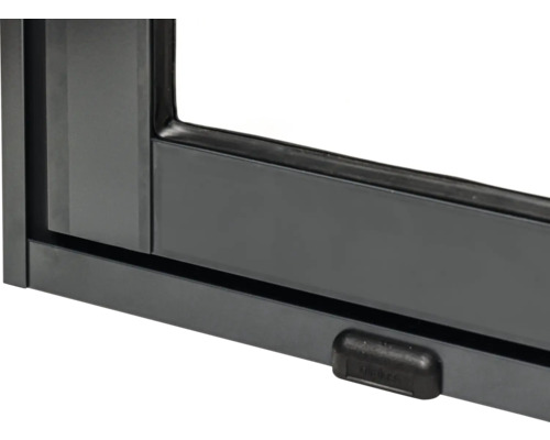 Detailansicht eines Fensters mit Fensterrahmen