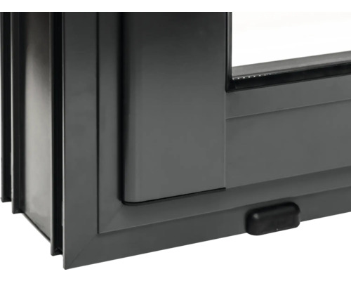 Detailansicht eines Aluminiumfensters