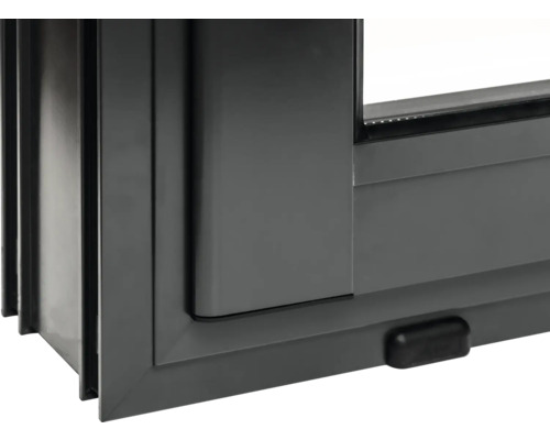 Detailansicht eines Aluminiumfensters