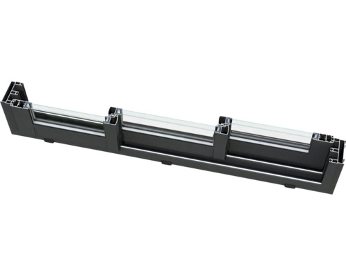 Fensterprofil aus Aluminium und Glas