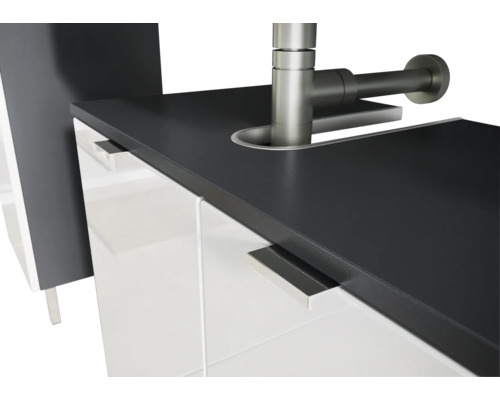 Waschtischunterschrank mit Armatur und Schubladen