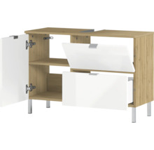 Waschbeckenunterschrank mit Schubladen und einer Tür
