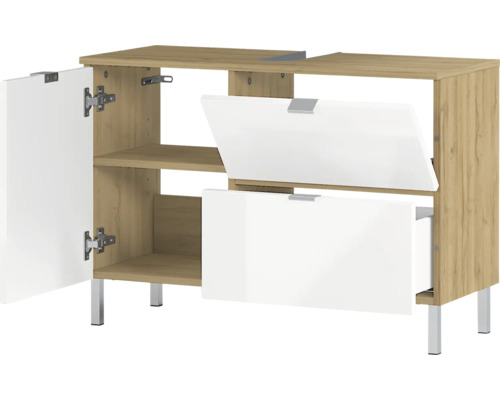Waschbeckenunterschrank mit Schubladen und einer Tür